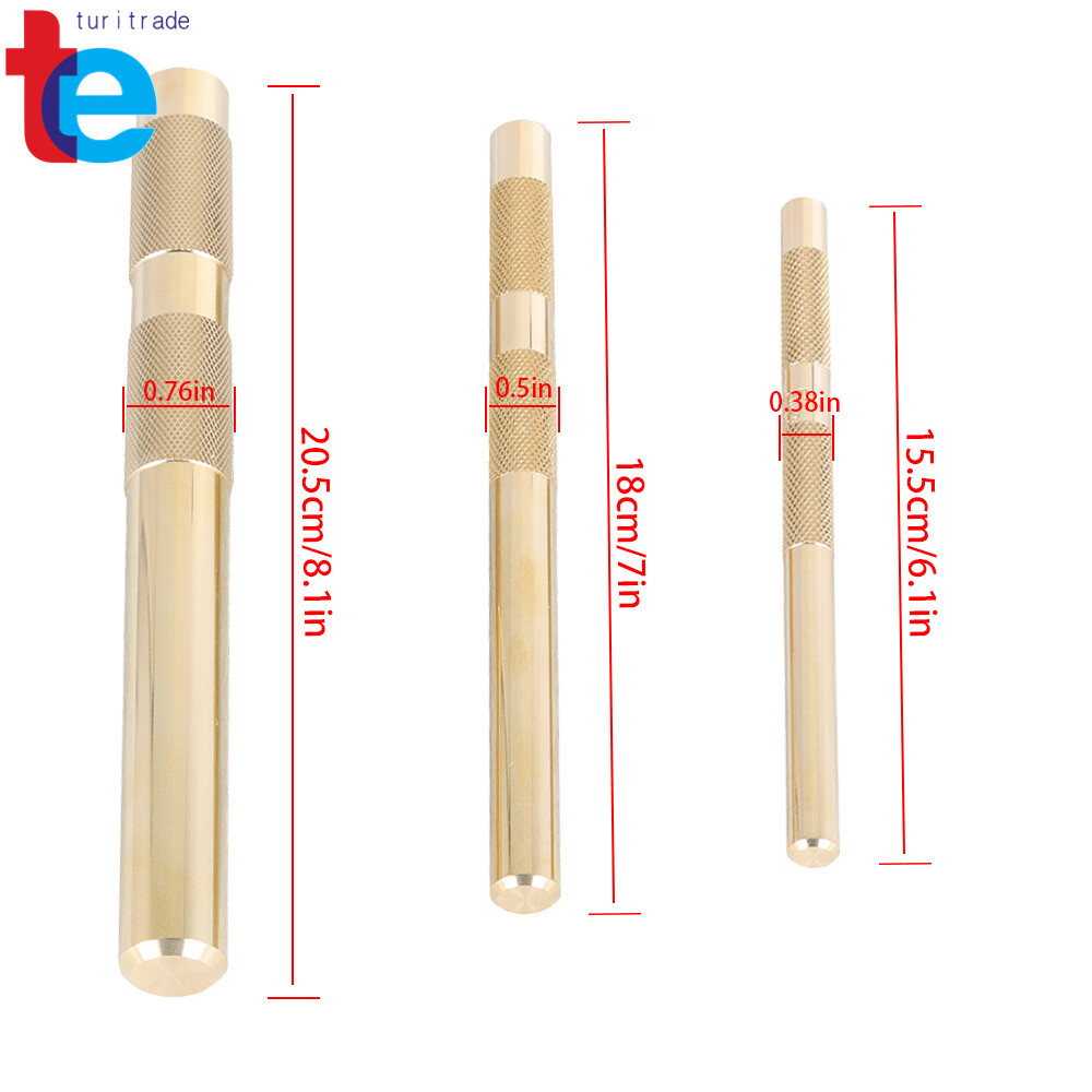 Set 3-Piece Brass Drift Punch Replace for 61360 3/8" to 3/4"