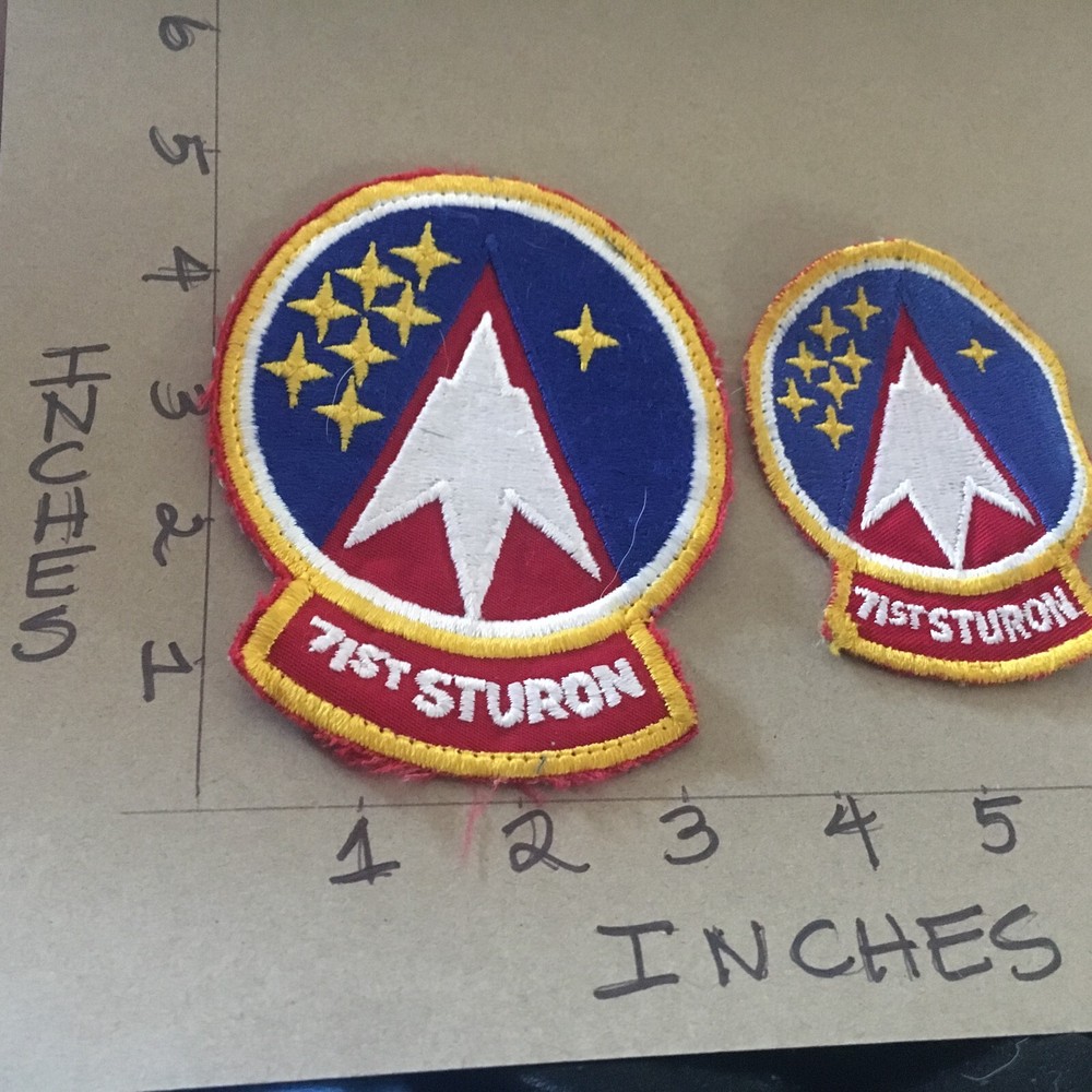 USAF 71st STURON Student Squadron patch pair 4/22/25