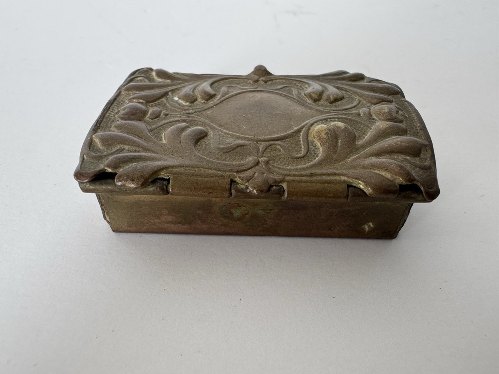 Antique Match Safe Vesta Case Pill Box