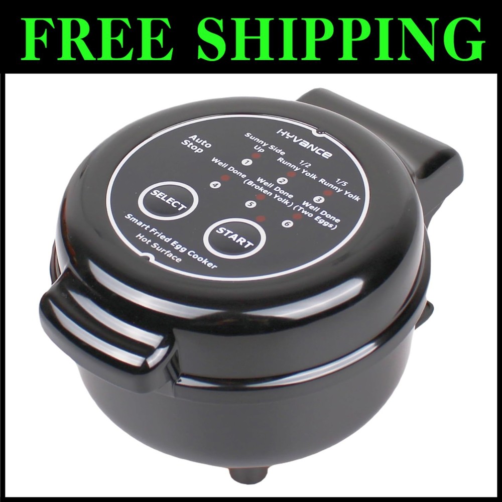 Automatic Egg Maker for 6 - Sunny Side Up, Over Easy & More with Safety Features