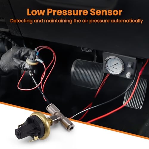 maXpeedingrods On Board Air Compressor System with Low Pressure Sensor Blue
