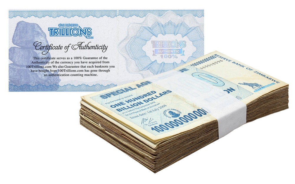 100 Zimbabwe 100 Billion Special Agro Cheque