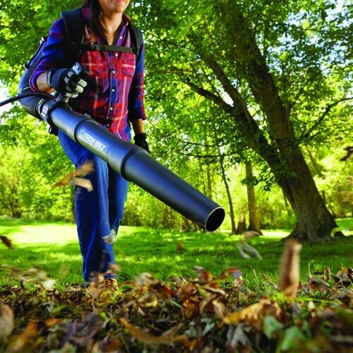 600 CFM 51cc 2 Cycle Gas Backpack Blower Light Padded Strap Yard Debris Sweeper