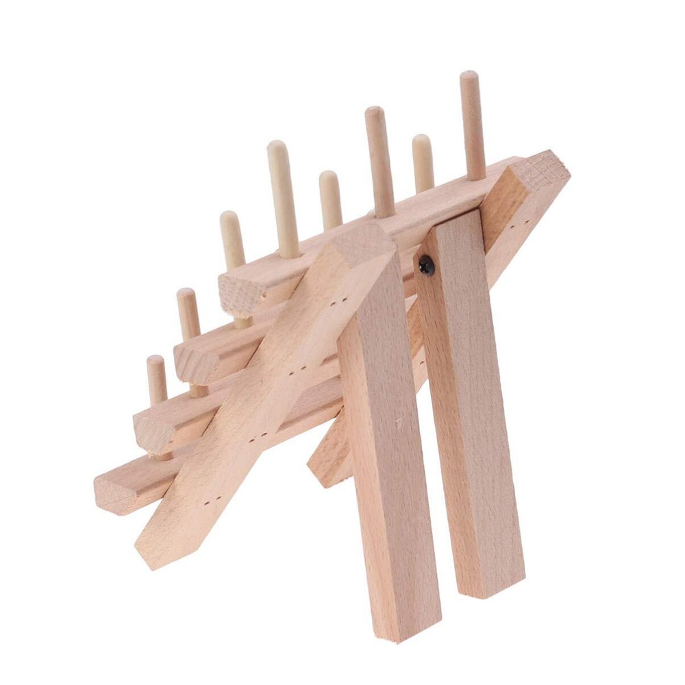 12 Spools Wooden Thread Holder Sewing and Embroidery Thread Rack Thread Holde...