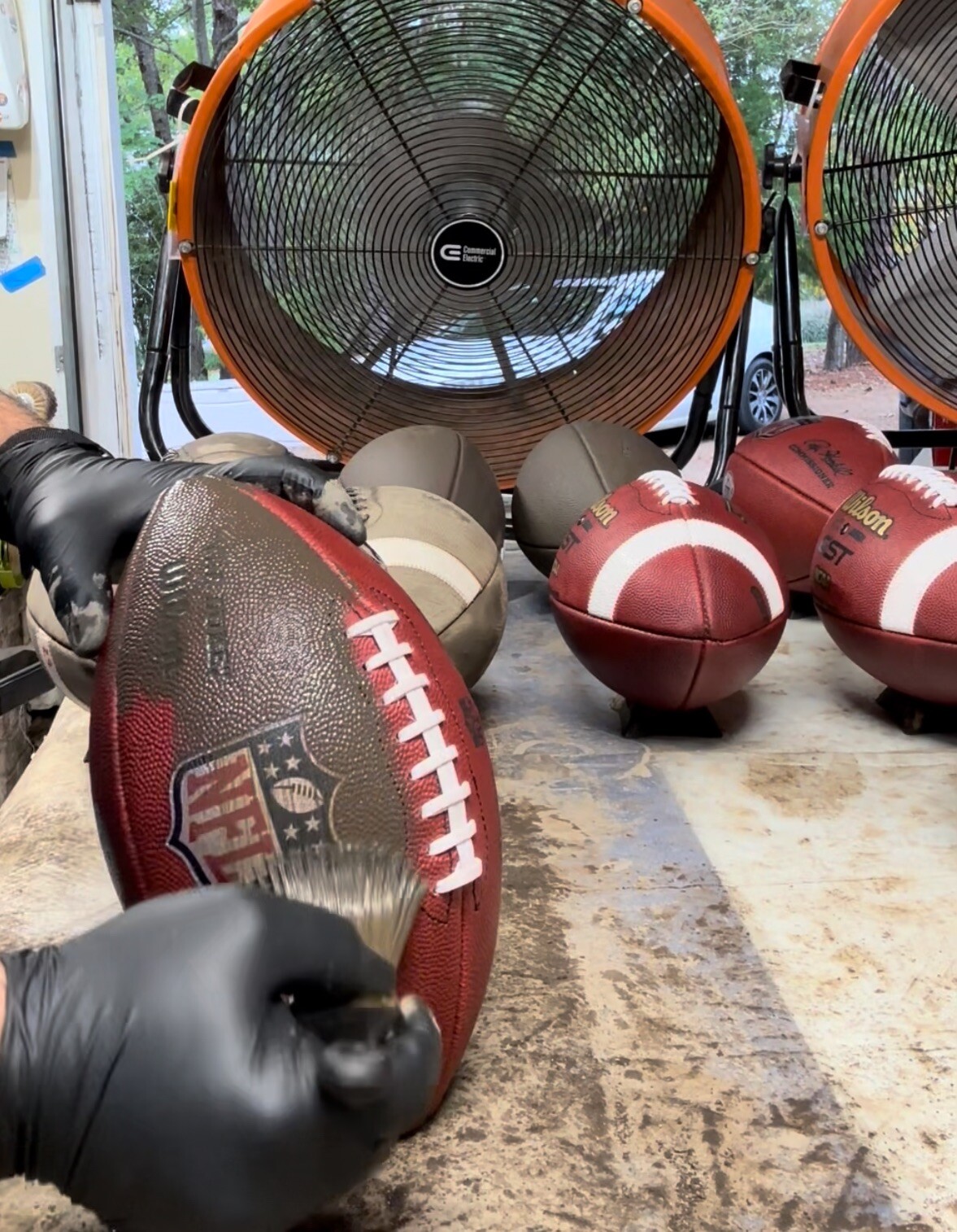 LBC Football DIY Game Prep Complete Kit 2.0 New and Improved - Mud Tack Brush