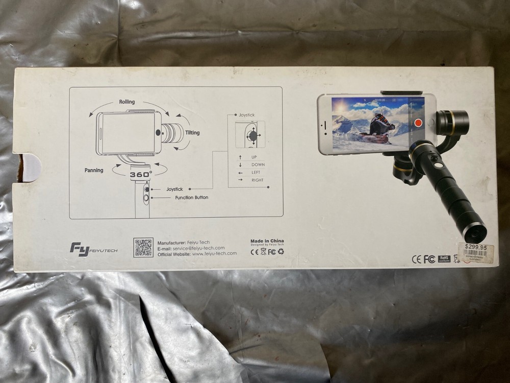 Feiyu Tech G4 Pro 3-Axis Handheld Stabilized Gimbal iPhone Android Samsung