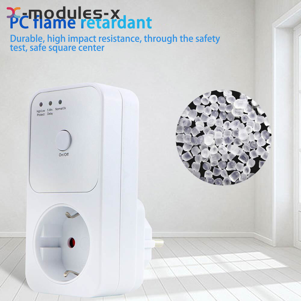 Automatic Voltage Protector AC 220V Power Surge Safe Protector Socket Switcher