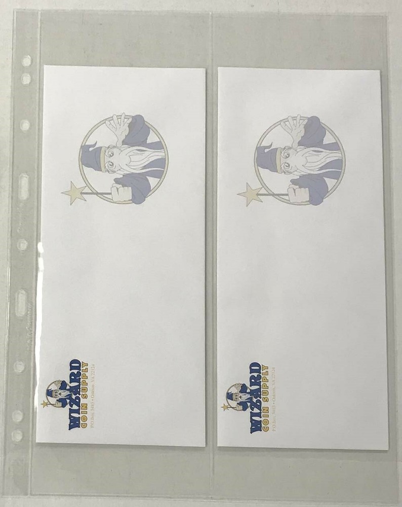 2 Clear Pocket Pages For Roll Stamp Archival Quality Pack of 5 Lighthouse Grande