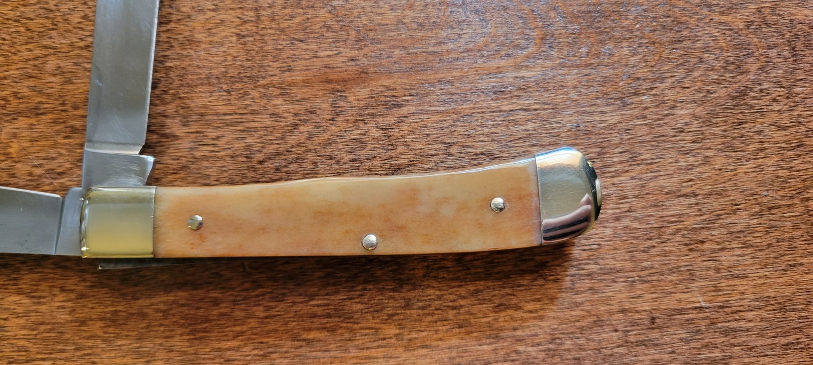 Boker 2525 White Lightning Limited Ed Trapper Pocket Knife with Box Germany