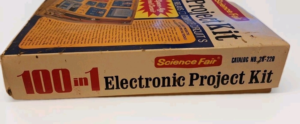 1972 Science Fair 100 In 1 Electronic Project Kit With Manual Untested