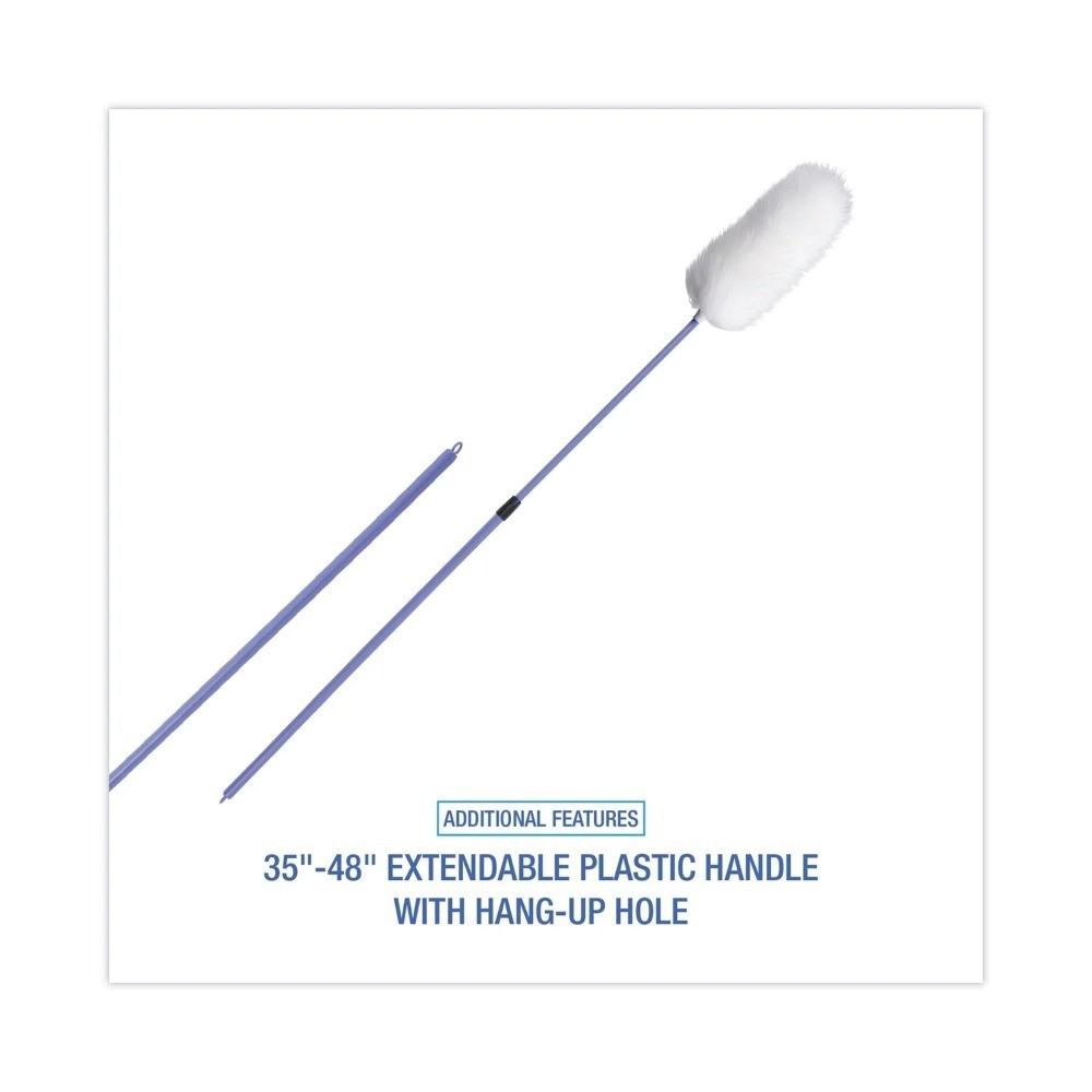 Extendable Lambswool Duster with Plastic Handle Adjusts from 35 to 48 Inches