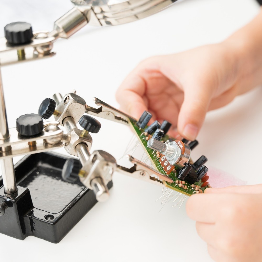 3Pcs WH-148 Potentiometer 3Pins B50K±20% Ohm Variable Resistor with 3 Knobs