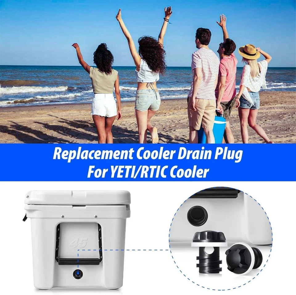 Cooler Drain Plug for YETI, 2 Pack Replacement Cooler Accessories, Compatible wi