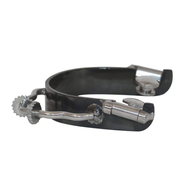Partrade Bumper Spurs with Rowels Black Finish