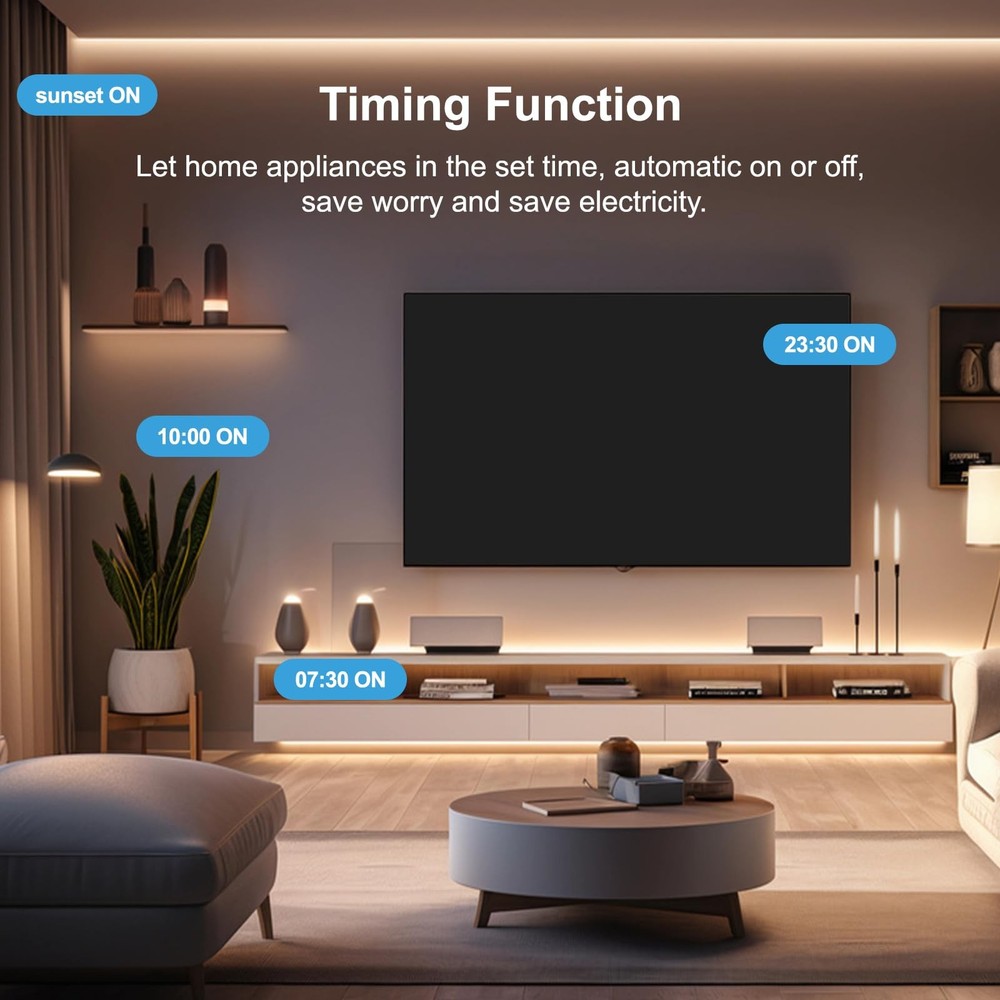 Smart Plug, WiFi Plugs Work with Alexa & Google Assistant, Smart Outlet with ...