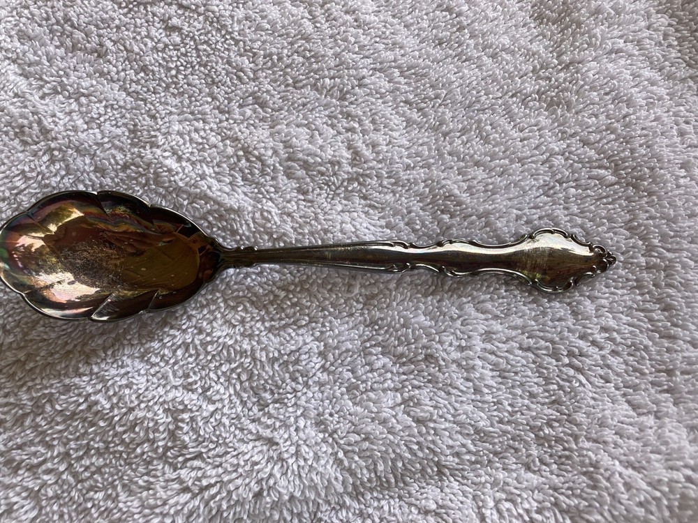 Vintage International Deep Silver2 Piece Set Some Solid Silver Inlaid Origin Box