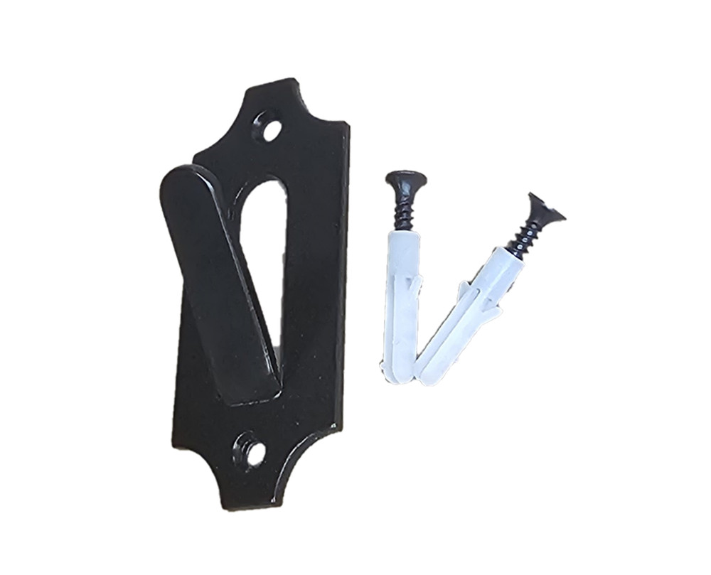 Wall Mount Bracket Skull Hanger Steel Black P911101