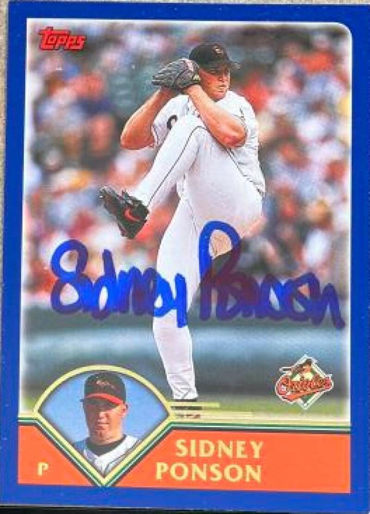 Sidney Ponson Autographed 2003 Topps #39