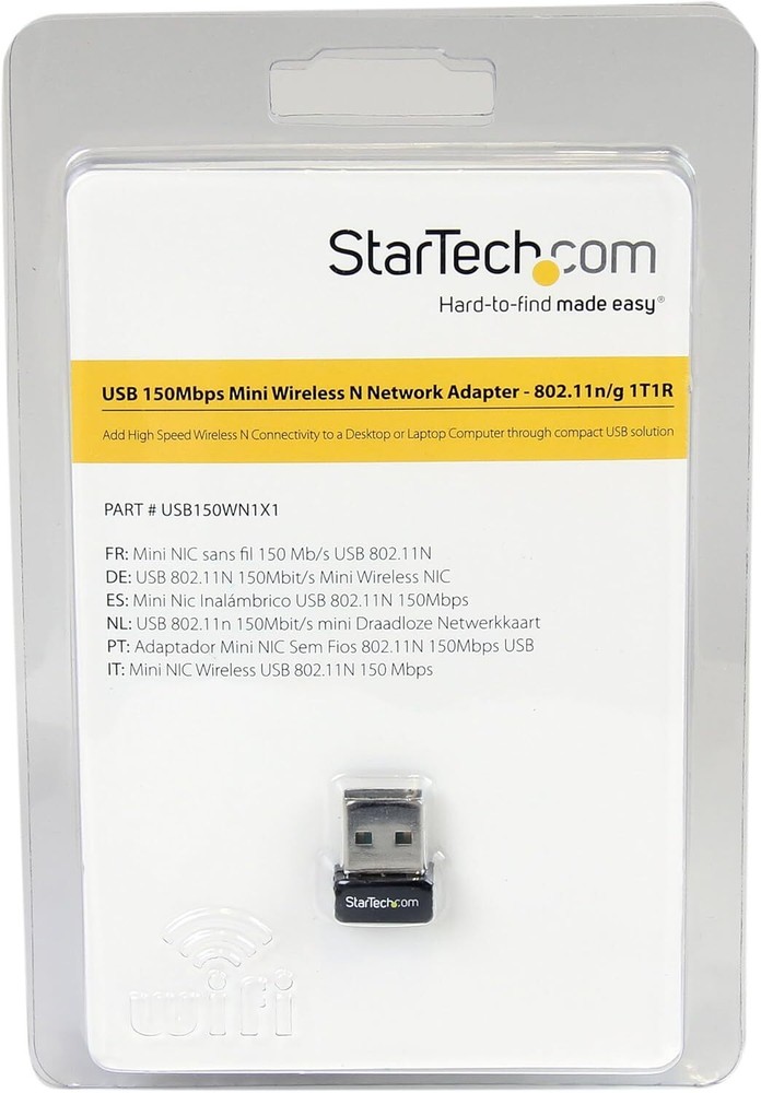 Startech.Com USB150WN1X1 USB 150Mbps Mini Wireless N Network Adapter - 802.11N/