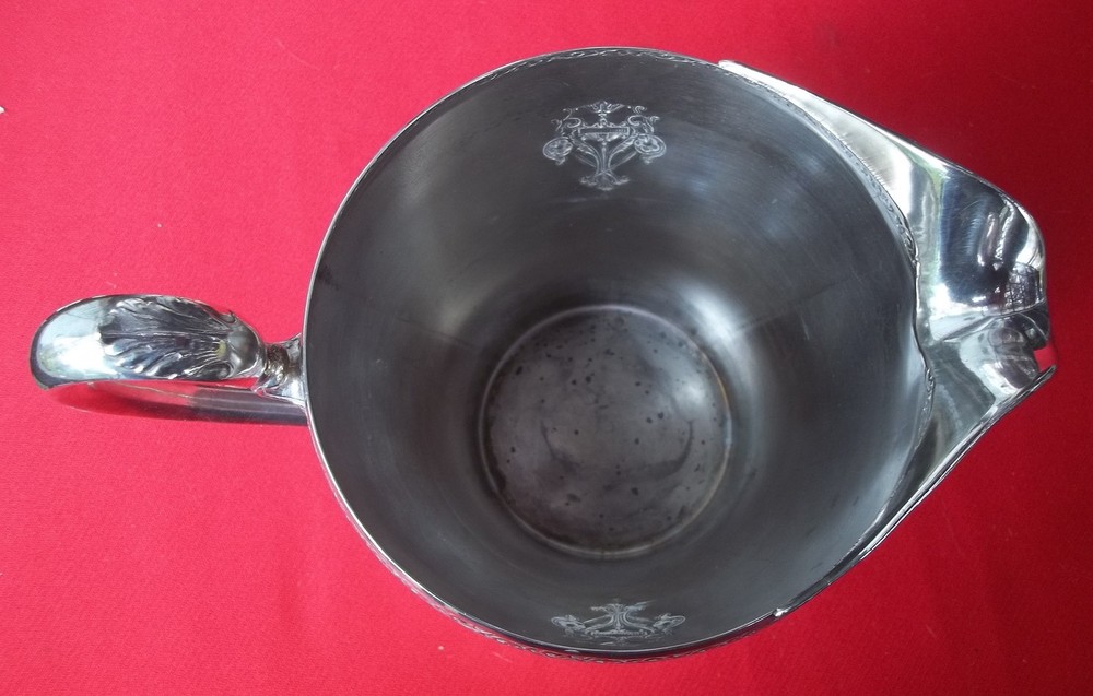 RARE 1925 Triumph Pattern 2 Quart Water Milk Pitcher By Rogers Bros Silverplate