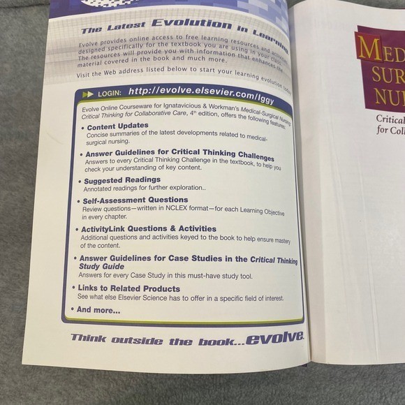 Saunders Medical Surgical Nursing Textbook 4th Ed Ignatavicius Workman EUC Study