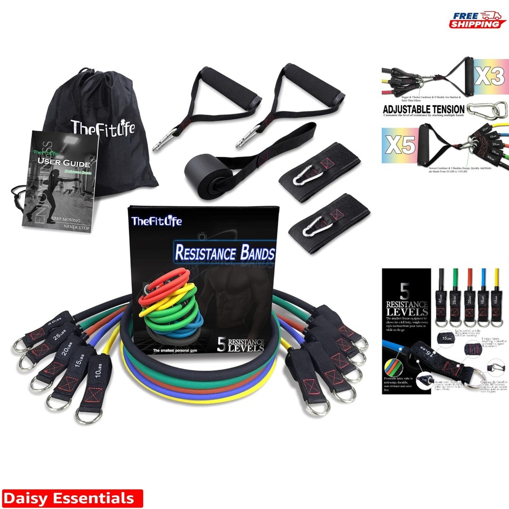 Versatile Resistance Bands with Handles: Lightweight Set for Effective Workouts
