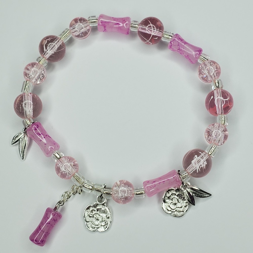 Hand crafted artisan unique gemstone bracelet