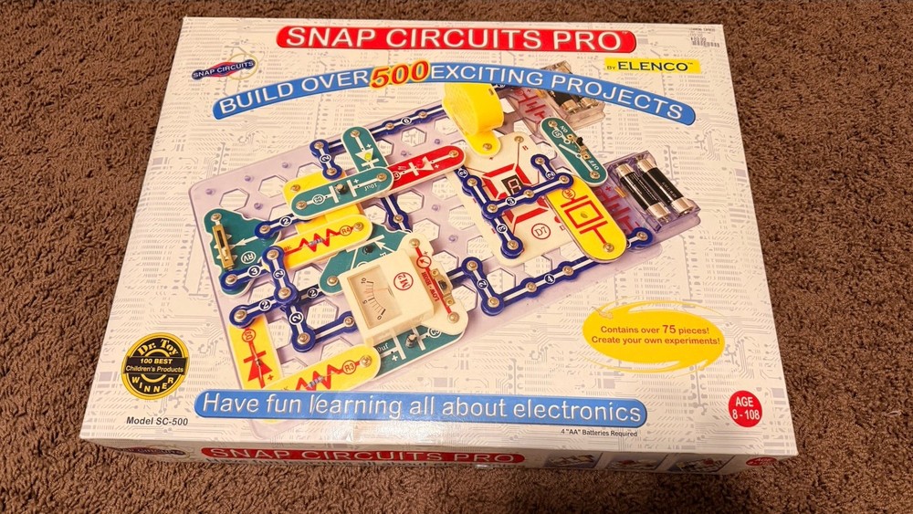 Snap Circuits Pro - SC-500 And Motion Detector Kit Used