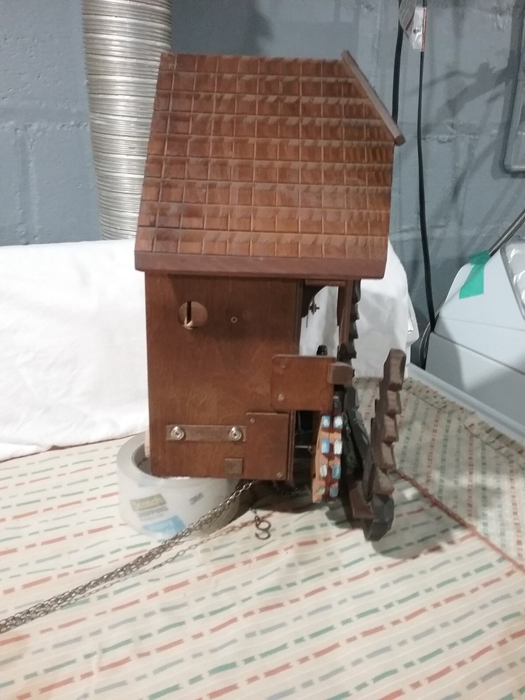 Cuckoo Clock with Dancers and Water Wheel