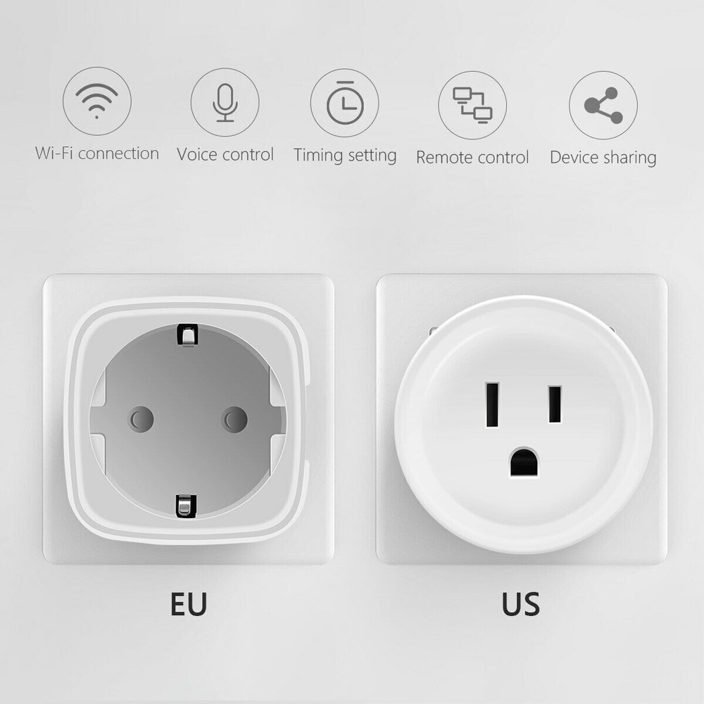 Smart Wifi Plug 16A Power Socket WIFI APP Remote for Amazon Alexa Google Home