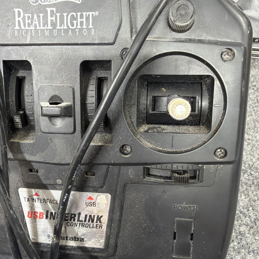 Great Planes Real Flight R/C Simulator Futaba Interlink USB Controller UNTESTED