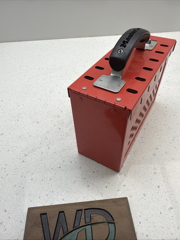 MASTER LOCK 498A Group Lockout Box,12 Locks Max No Locks