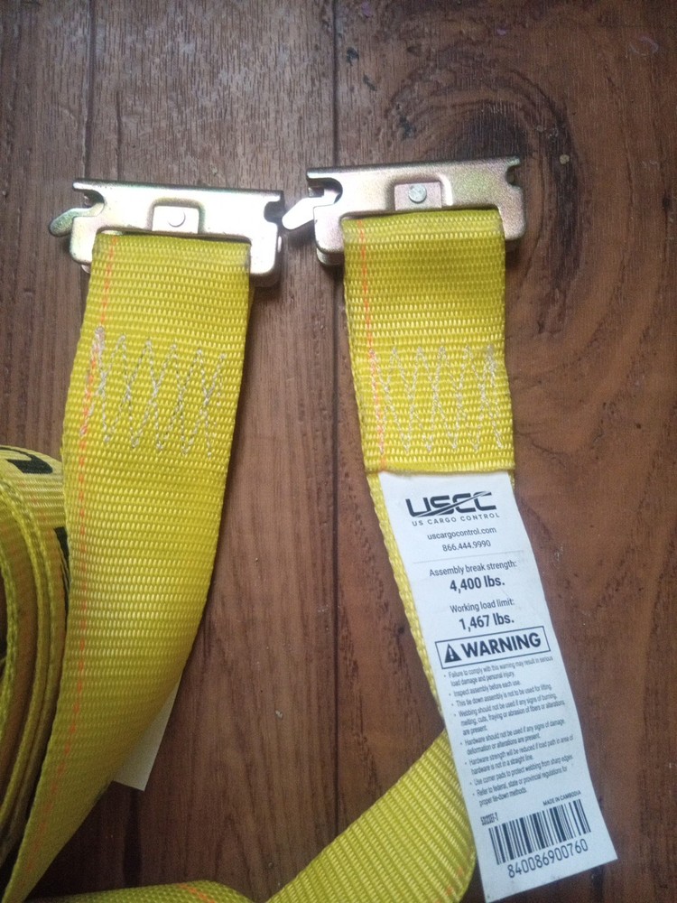 E-Track Ratchet Straps Working Load 1,467 lbs