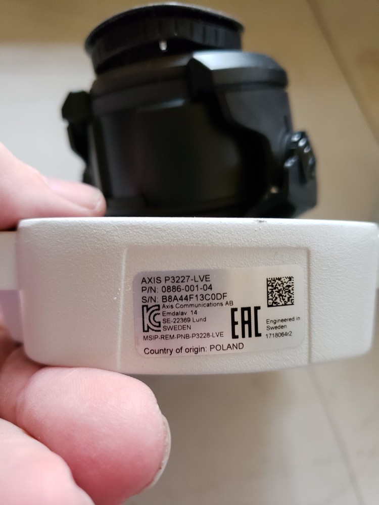 Axis P3227-LVE Network Dome Camera with Night Vision 5MP