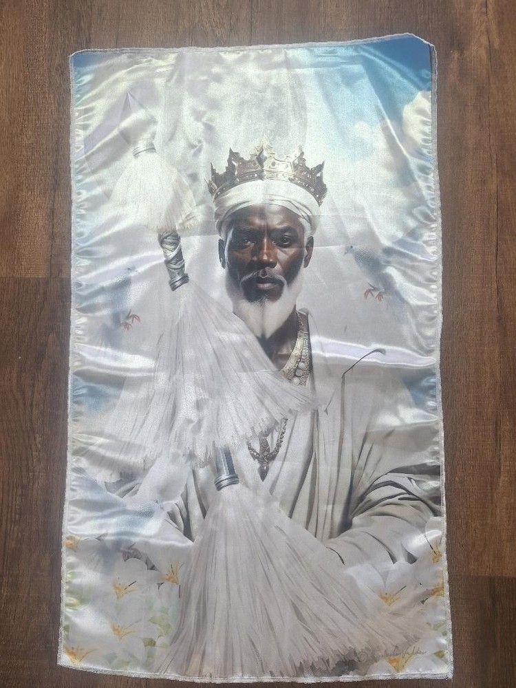 Obatala panel de Trono, Oshun Throne panel 21 x 35
