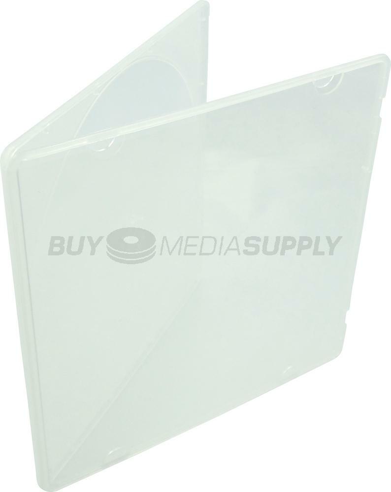 5mm Slimline Clear 1 Disc CD/DVD PP Poly Case / Outer Plastic Wrap Lot