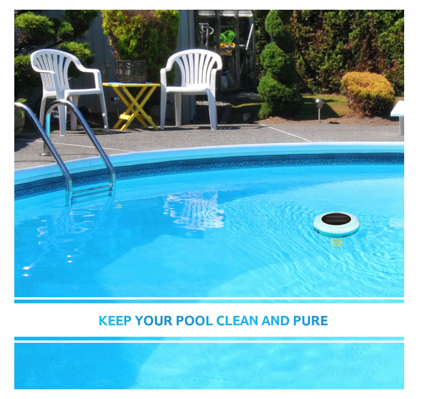 EAAZPOOL Solar Pool Ionizer | Pool Cleaning Device | Purifies Pool Water