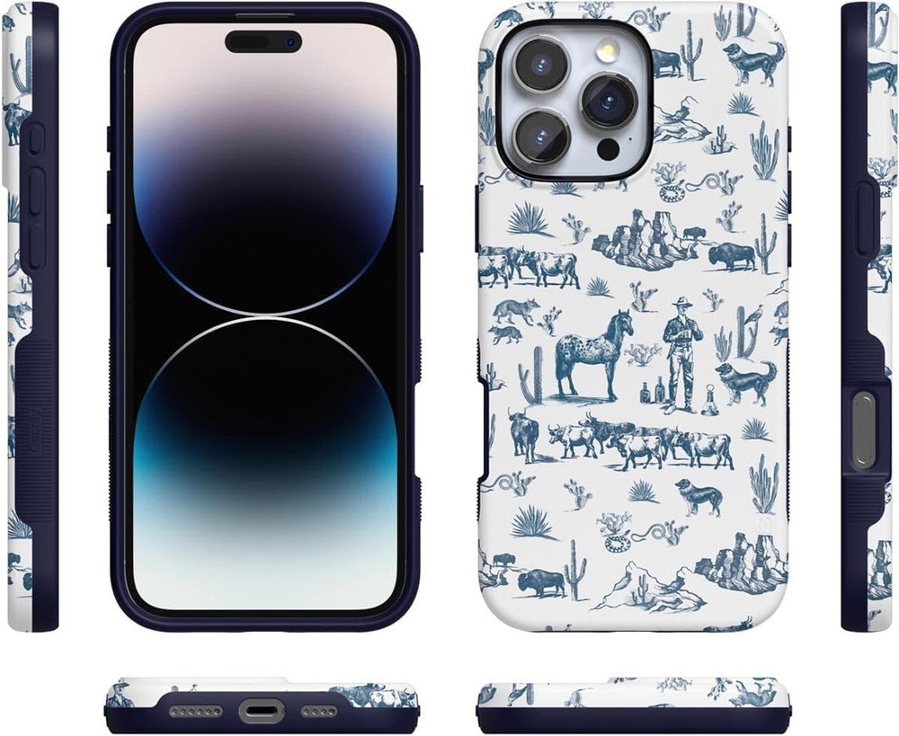 Casely iPhone 16 Pro Case - Wild West Adventure Desert Bold, Protective Design