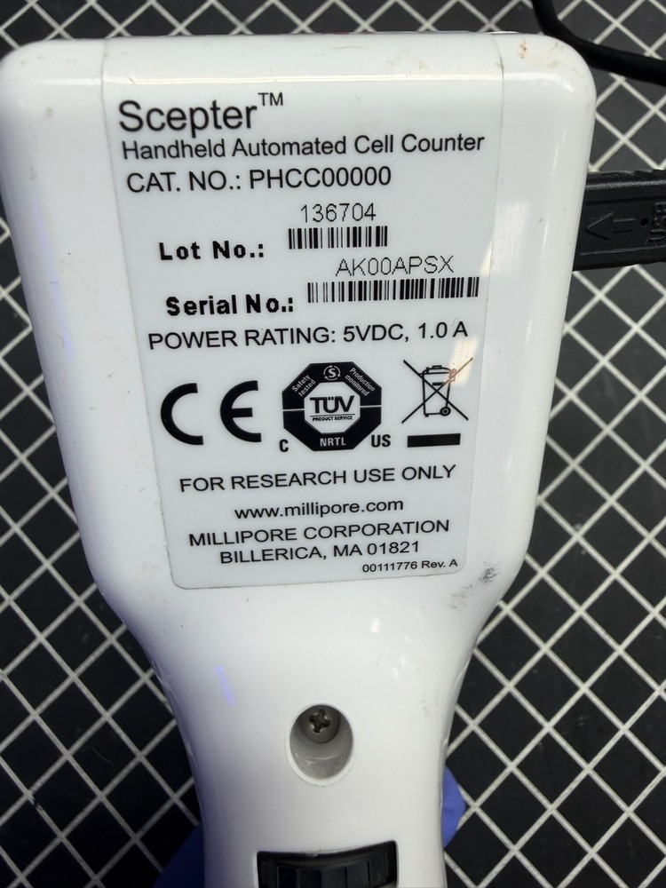 Millipore Scepter PHCC00000 Handheld Automated Cell Counter