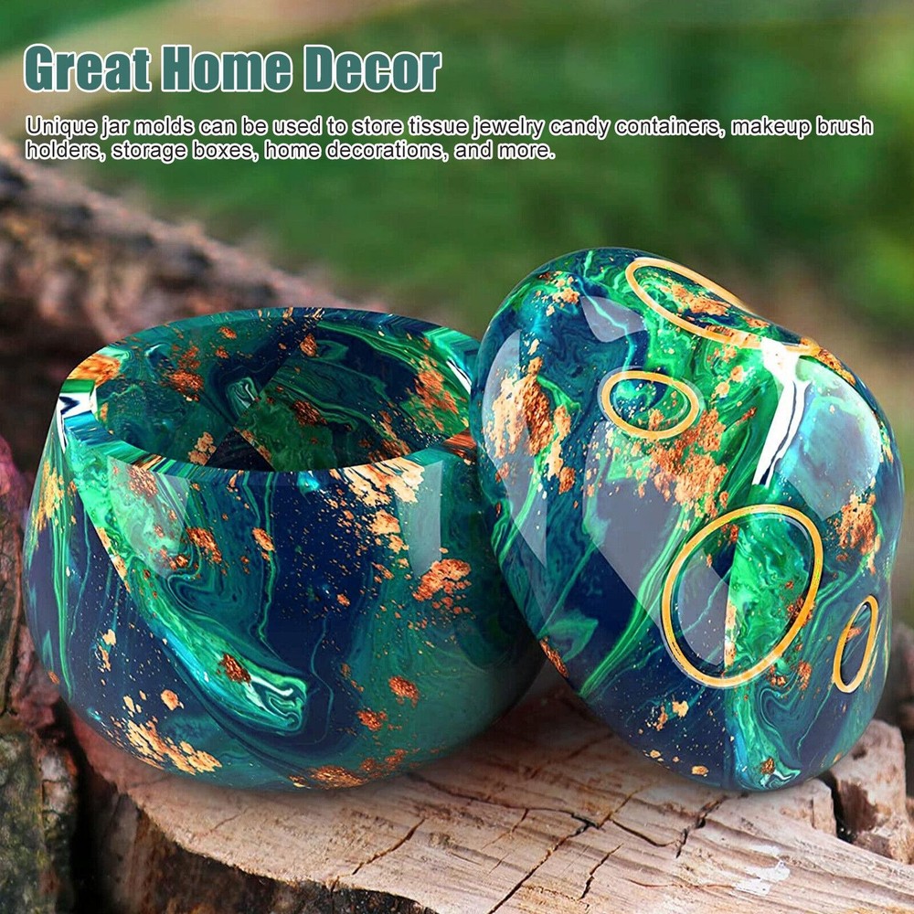 Mushroom Storage Box Epoxy Silicone Resin Casting Mold Craft Moulding Tools d