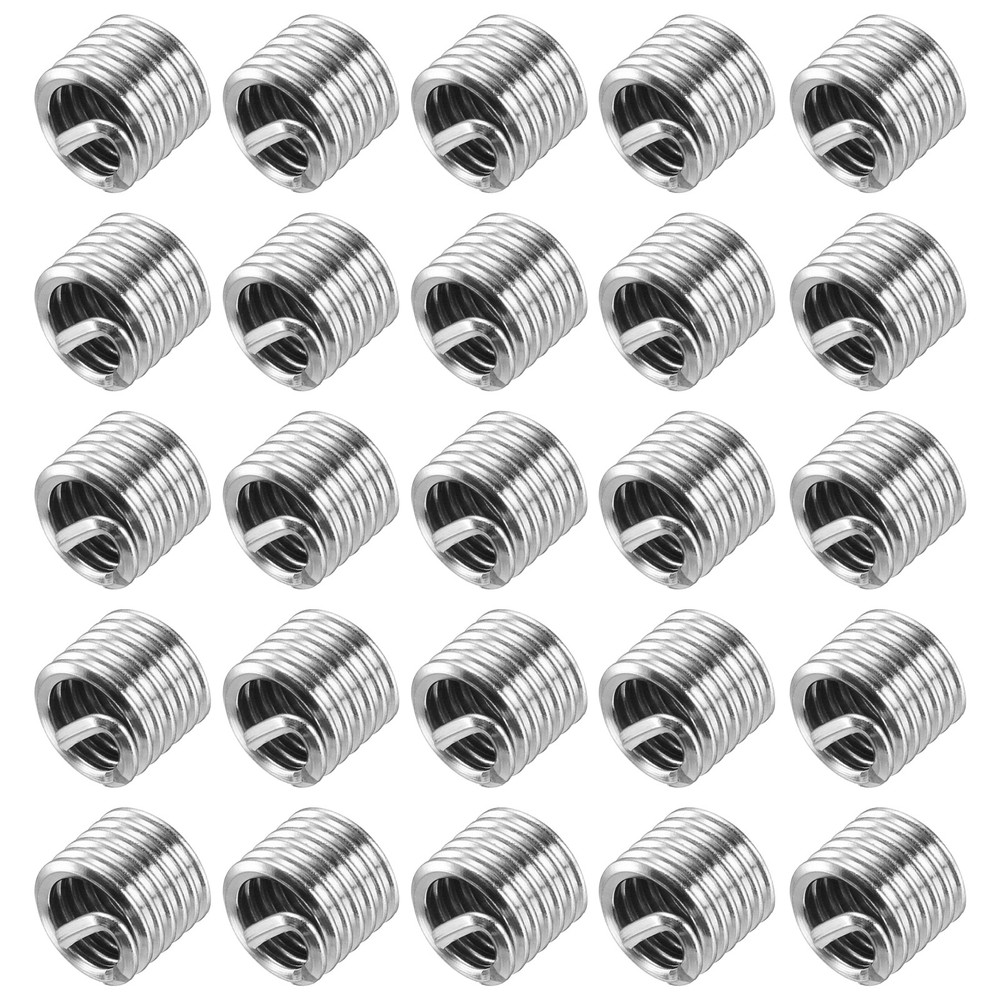 50pcs Wire Thread Inserts 1/4-20 UNC 1.5D Helical Threaded Sleeve Thread Repair