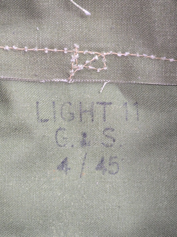 WWII British Light Gas Mask Carrier Dated 1945 EMPTY