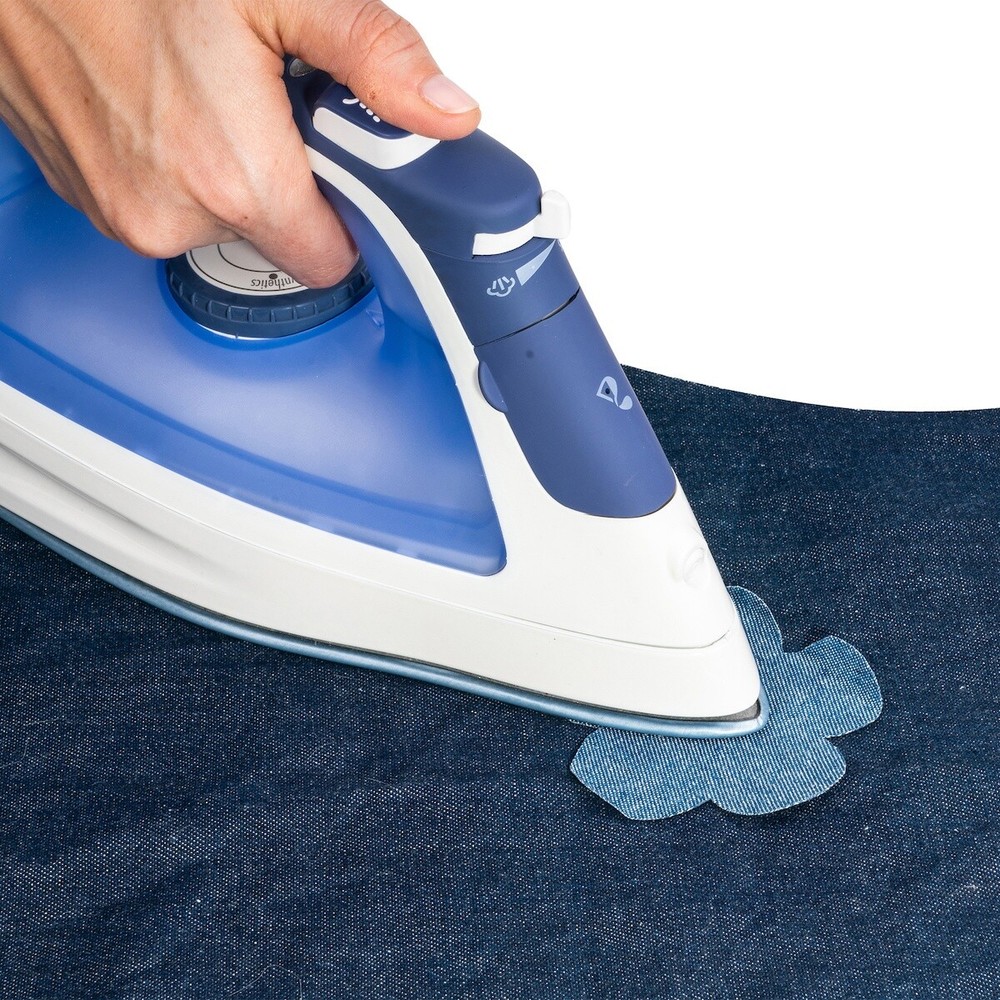 Iron-On Jumbo Patch 8"X10" 1/Pkg Denim