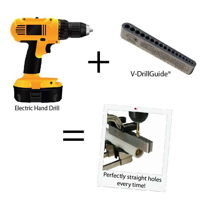 Drill block-Drill jig-Drilling Accessory-As Seen on TV- Drill Bit Guide - Tools