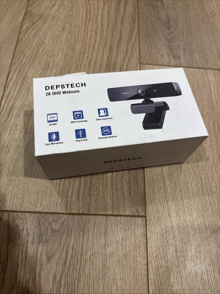 Desptech 2k QHD webcam With Tripod. New D08 30fps Fixed Focus