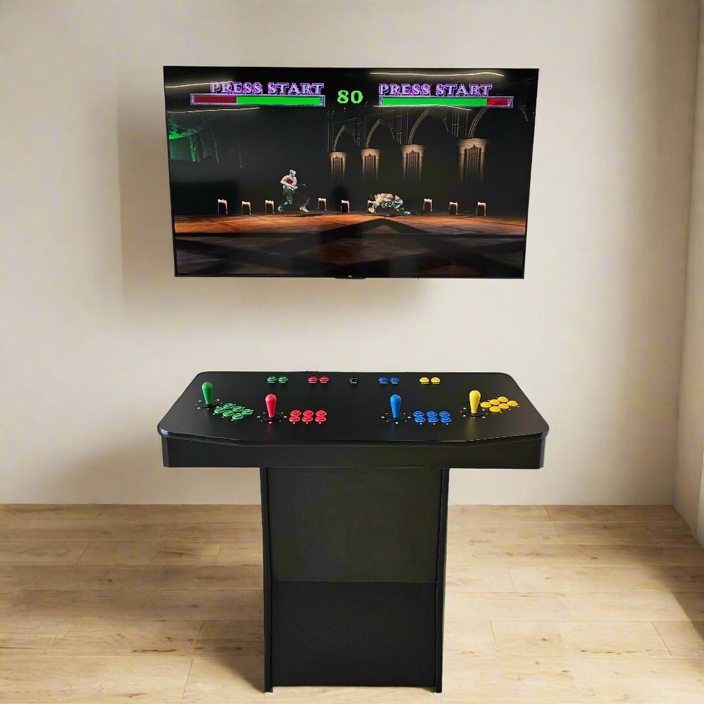 4 Player Arcade Machine Pedestal Cabinet