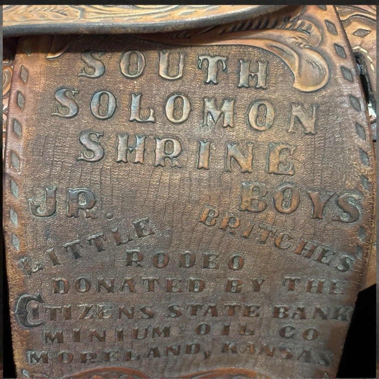 Antique Rider Buford Barrel Saddle 14” Western Rodeo Oil Kansas KS