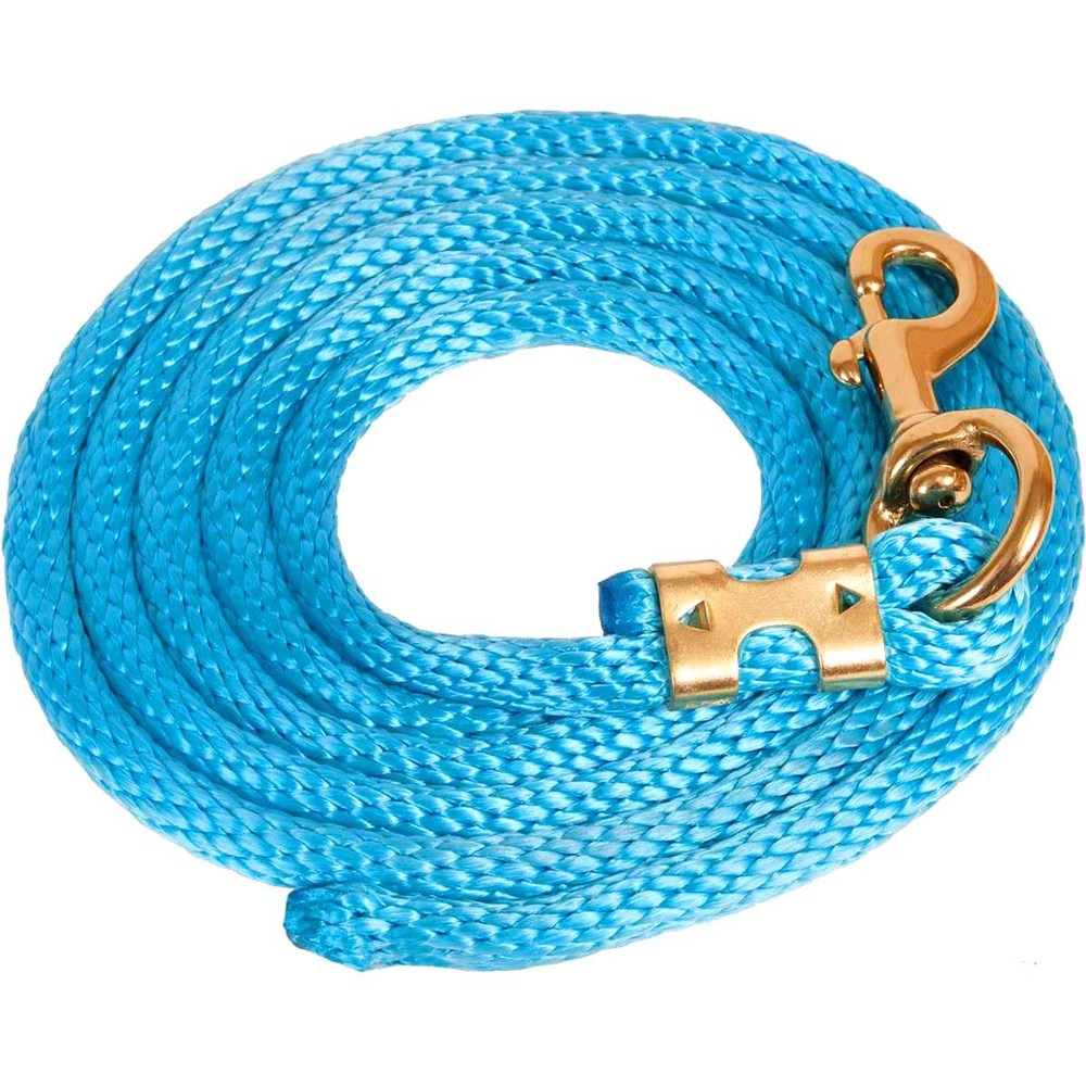 Solid Poly Lead Rope, Bolt Snap, 5/8" x 9'