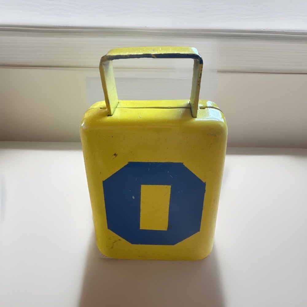 Metal “ 0” Yellow Hand Held Bell