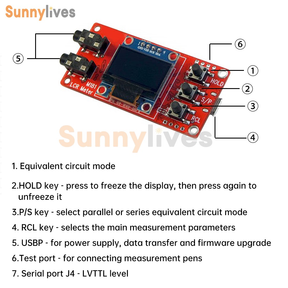 M181 LCR Tester Module High Precision Inductance Resistance Capacitance Meter